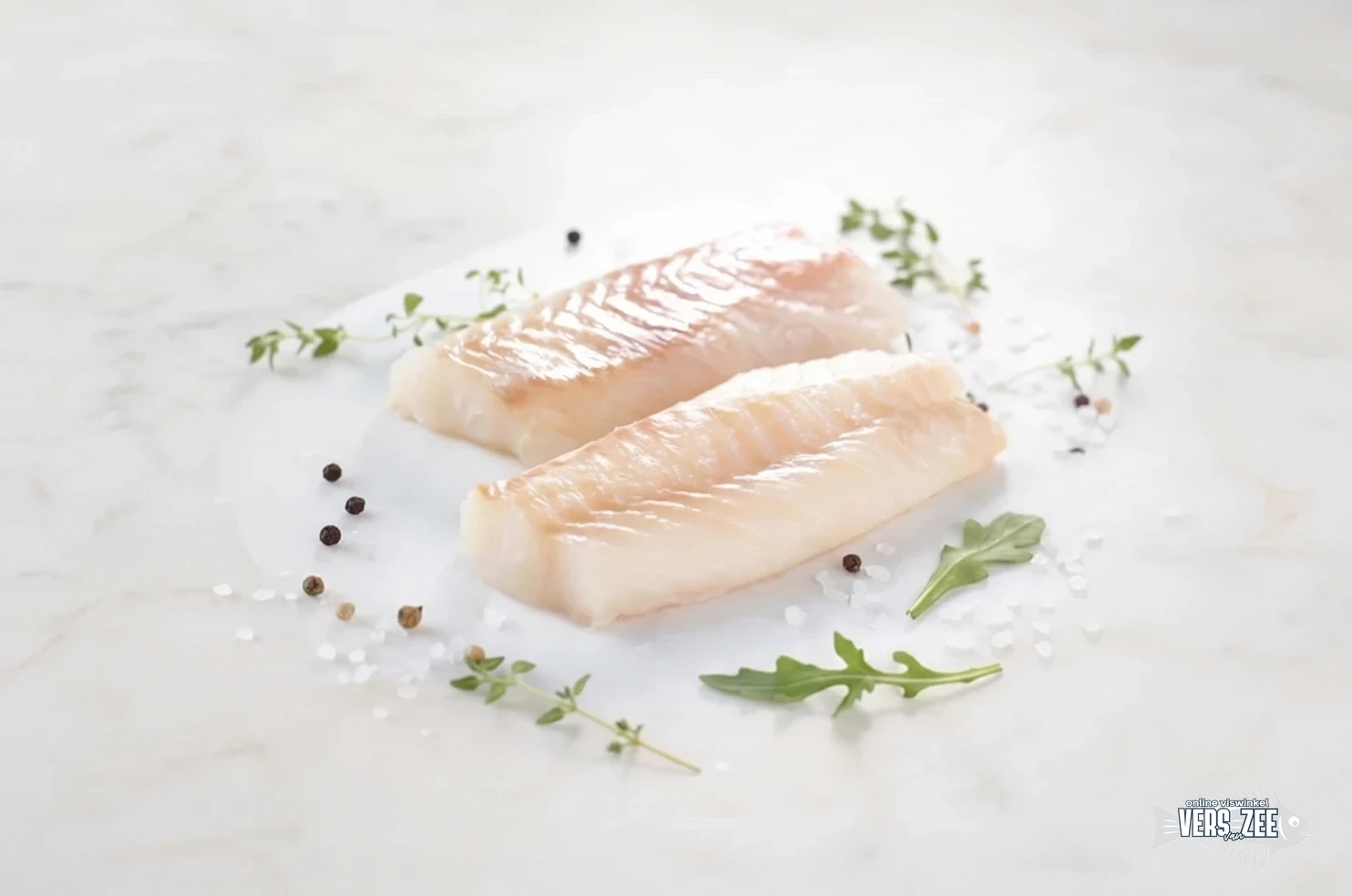 Verse kabeljauwfilets met kruiden
