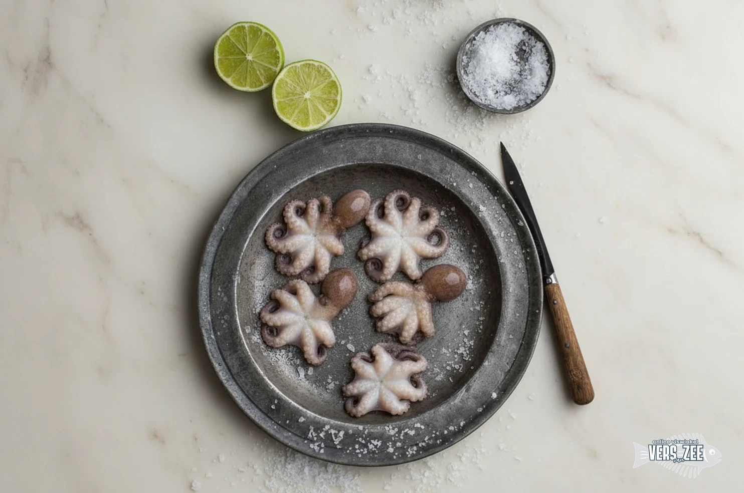 Octopus met limoen en zout
